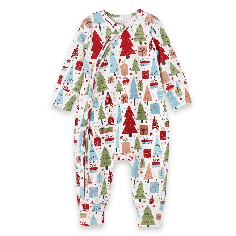 NEW TESA BABE kids merry magic zipper romper in white